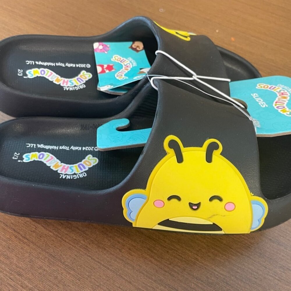 Squishmallow Slides Bee size 4/5‎